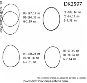DK2597 Repuesto Caja Dirección 8898 RH SHEPPARD M100 2592442C91 5545531 - Imagen 2