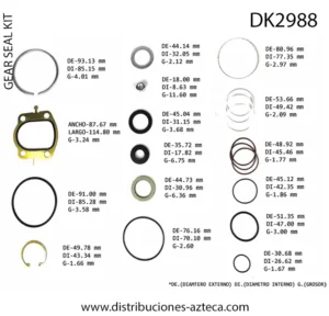 DK2988 Repuesto Caja Dirección Saginaw Piston Grande Chevrolet Dodge Gmc - Imagen 2