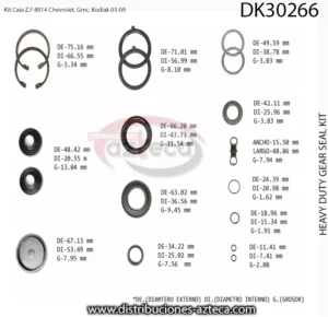 DK30266 Repuesto Caja Z.F 8014 Chevrolet, Gmc, Kodiak 03-09 - Imagen 2