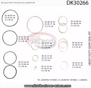 DK30266 Repuesto Caja Z.F 8014 Chevrolet, Gmc, Kodiak 03-09 - Imagen 3
