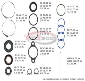 DK2429 Repuesto Cremallera Honda Odyssey 99-04 Acura rara Mdx 3.7L 07-11 - Imagen 3